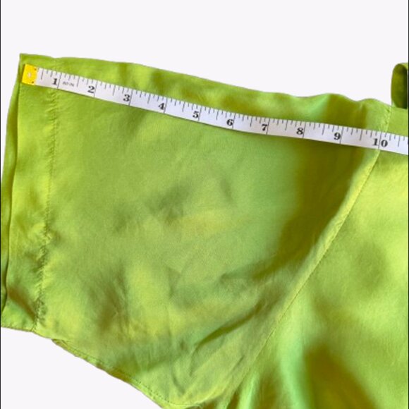 Vintage Stunt Collections Women's 100% Silk Blouse (Size S) - Picture 6 of 10